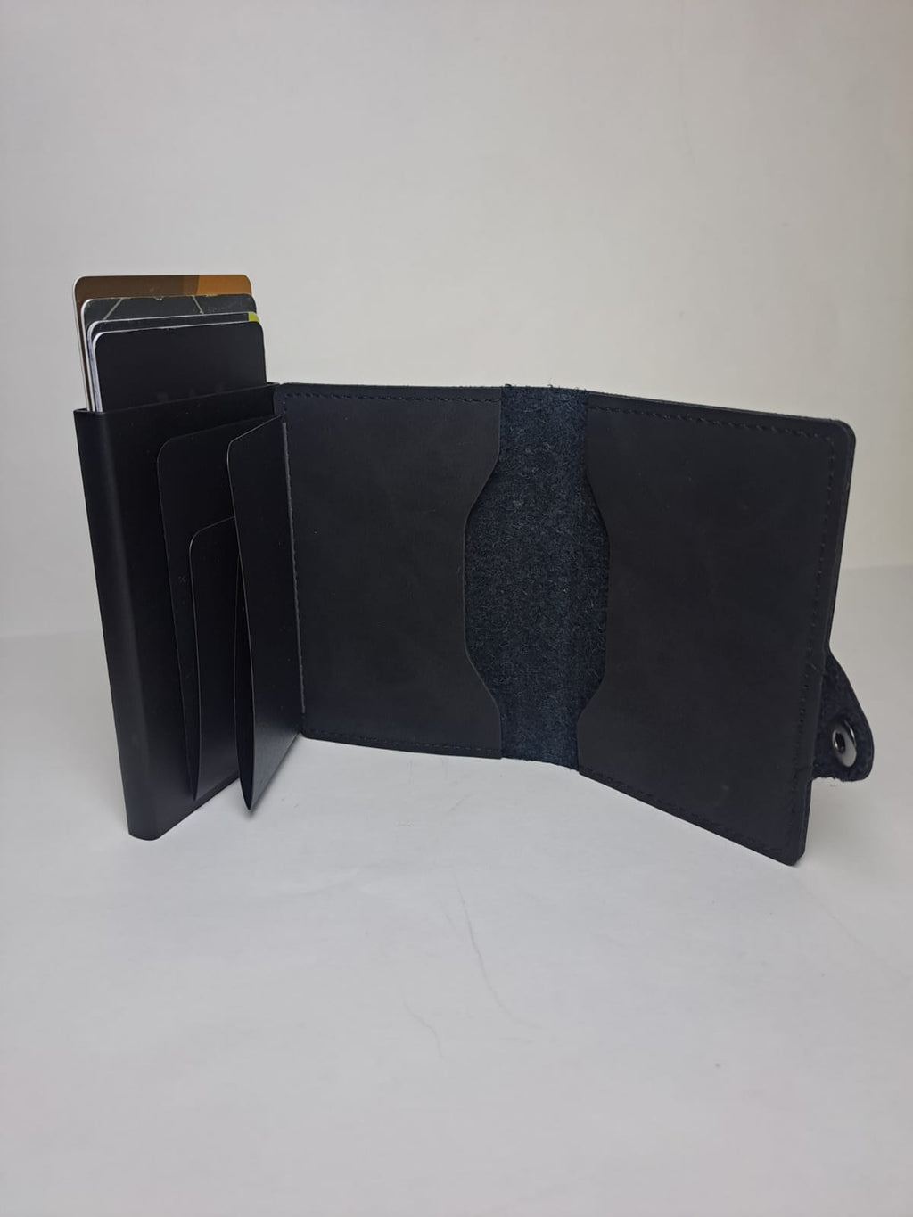 Billetera Hombre Tarjetero Anticlonación Rfid Pop Up Automático