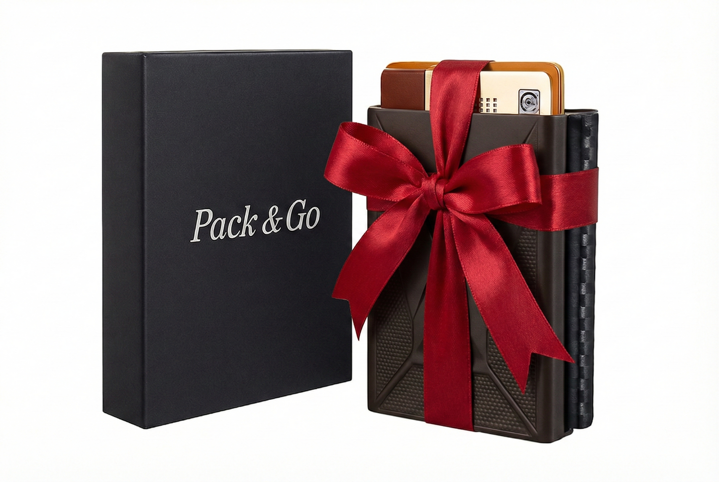 Billetera Tarjetero Fibra de Carbono Genuino Ultra Resistente anticlonación pop up Negro / Serie Carbón