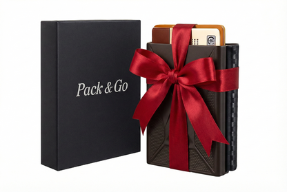 Billetera Tarjetero Fibra de Carbono Genuino Ultra Resistente anticlonación pop up Negro / Serie Carbón