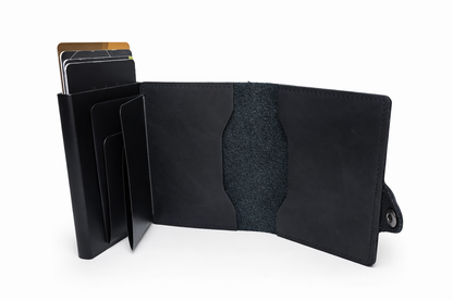 Billetera Hombre Tarjetero Anticlonación Rfid Pop Up Automático